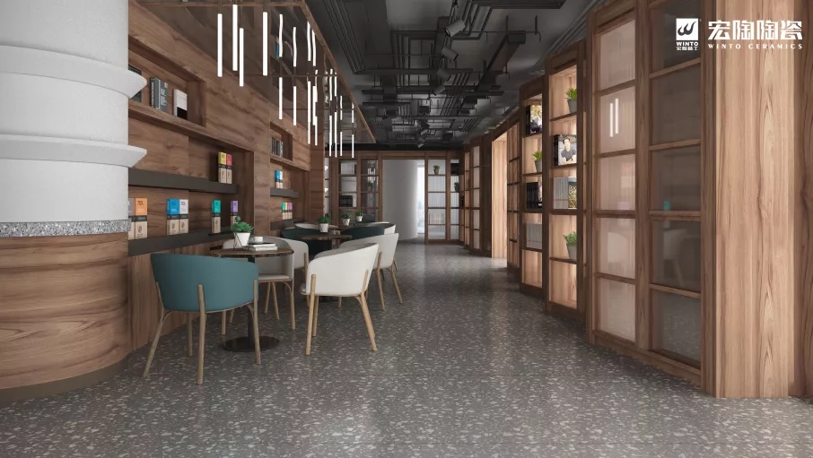 宏陶缎光釉TG80176装修效果图