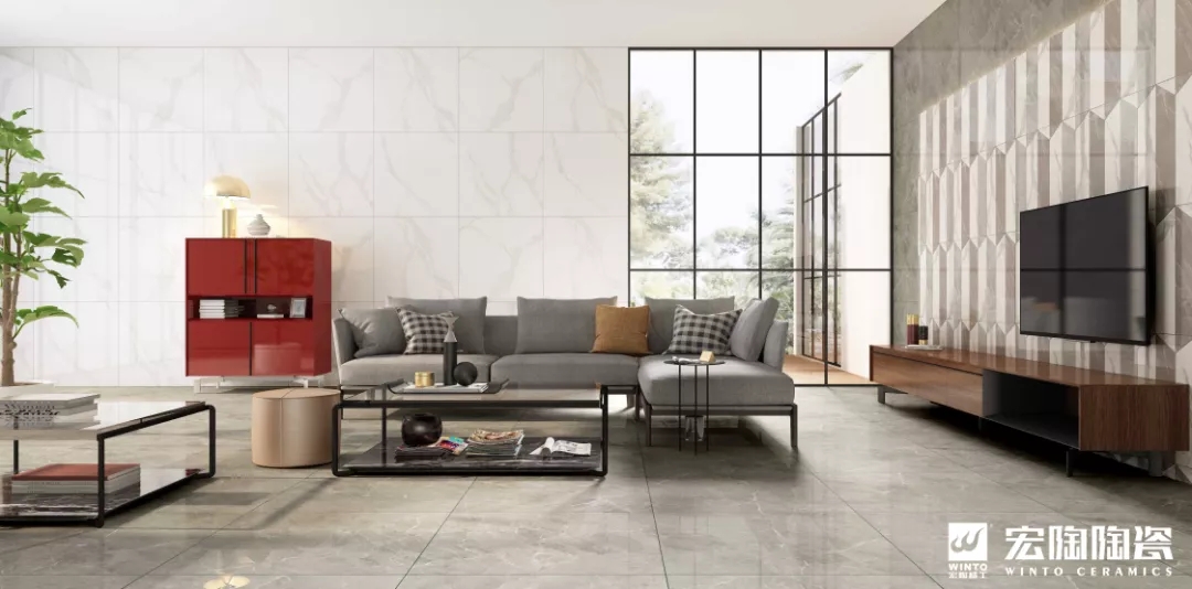 宏陶玉瓷砖和地砖效果图