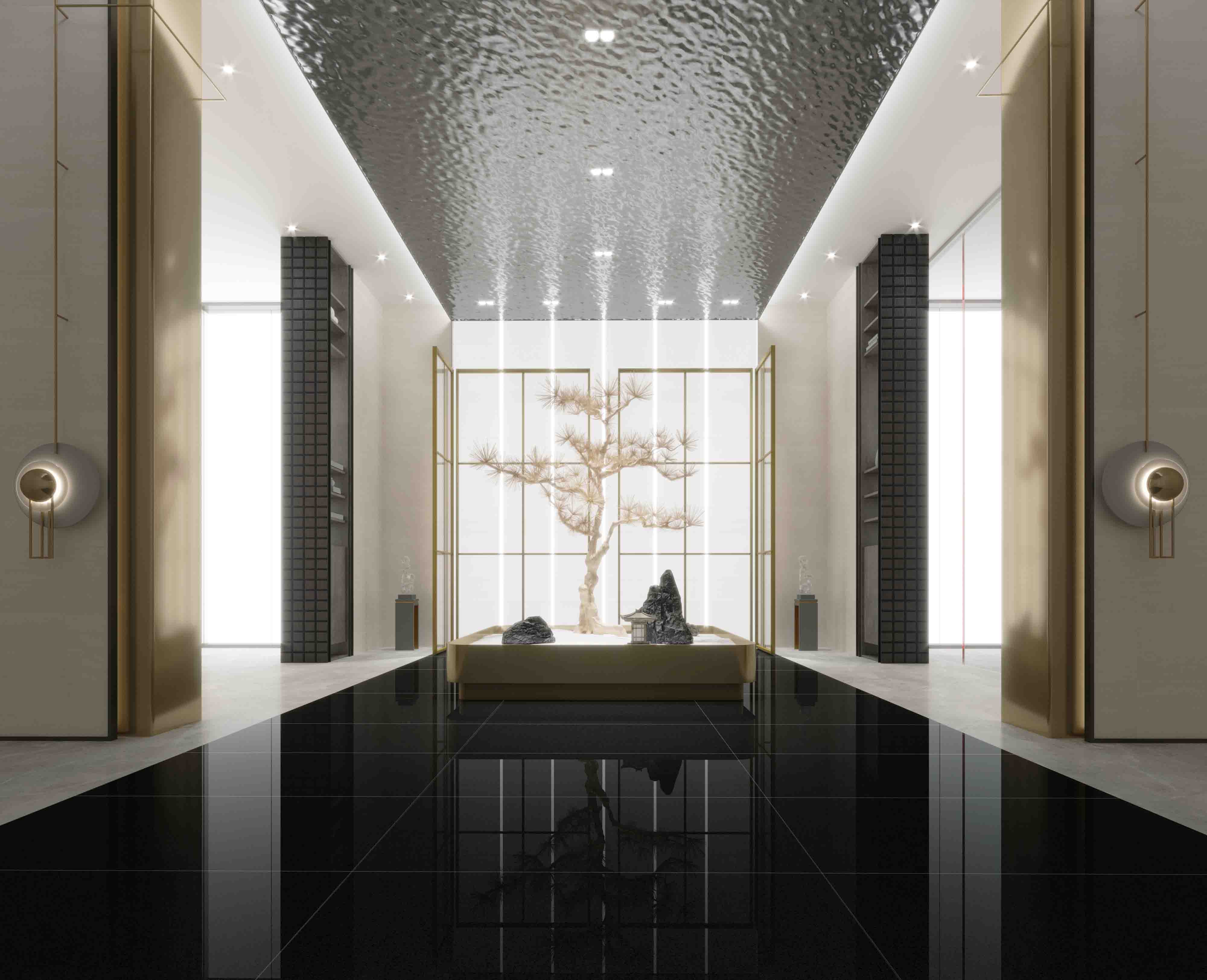 宏陶陶瓷岩板地砖装修效果图