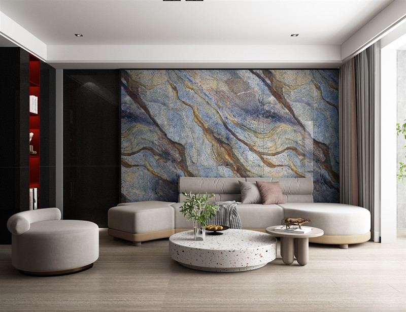 宏陶陶瓷大板背景墙装修效果图