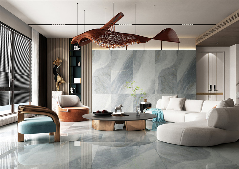 宏陶陶瓷大板背景墙装修效果图