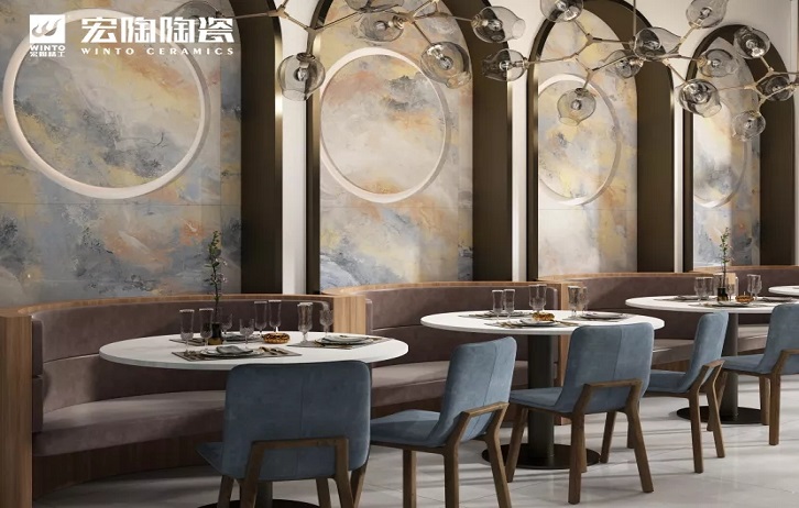 宏陶丁托列托背景墙装修效果图