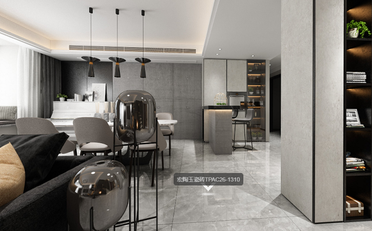 宏陶玉瓷砖地砖装修效果图