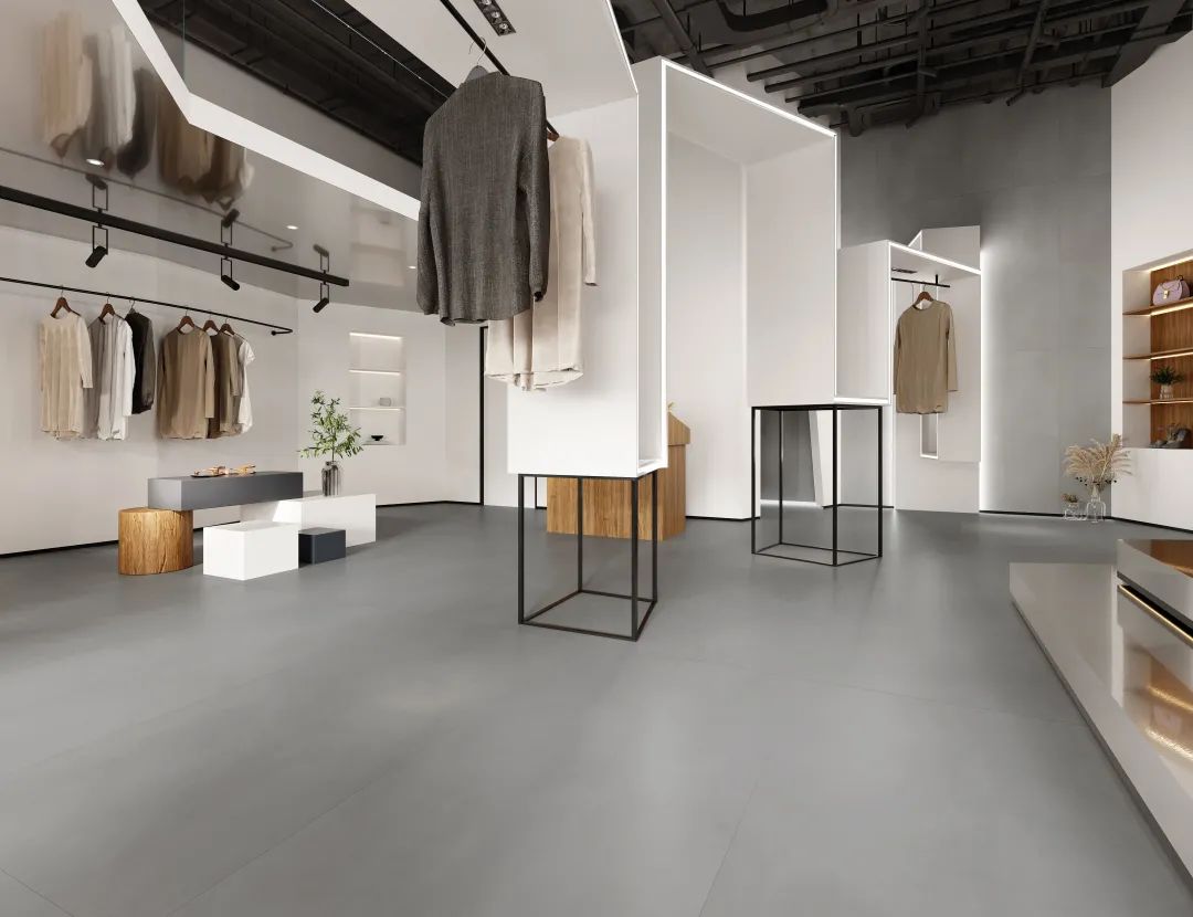 宏陶琉光·质感砖系展厅效果图